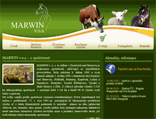 Tablet Screenshot of marwin-pretoria.cz